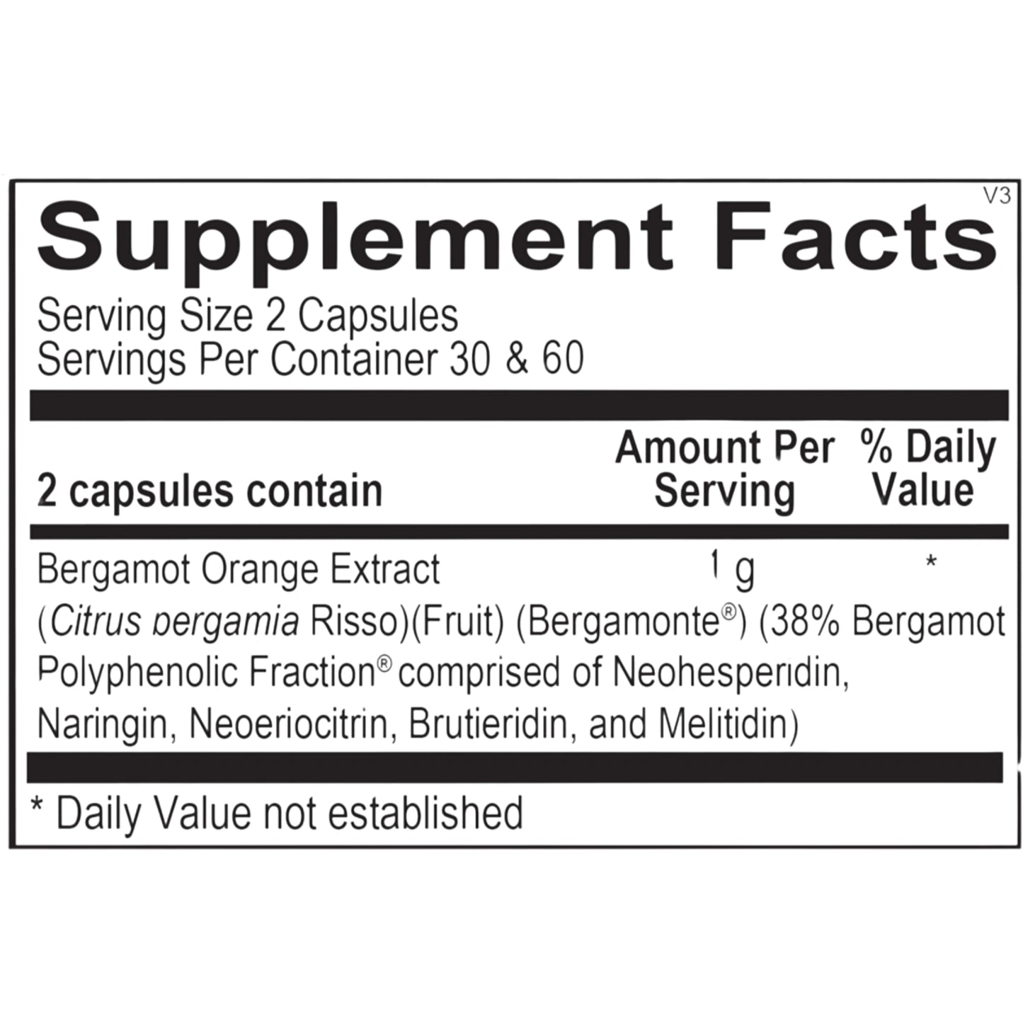 Bergamot BPF (60 & 120 Capsules) by Ortho Molecular Products