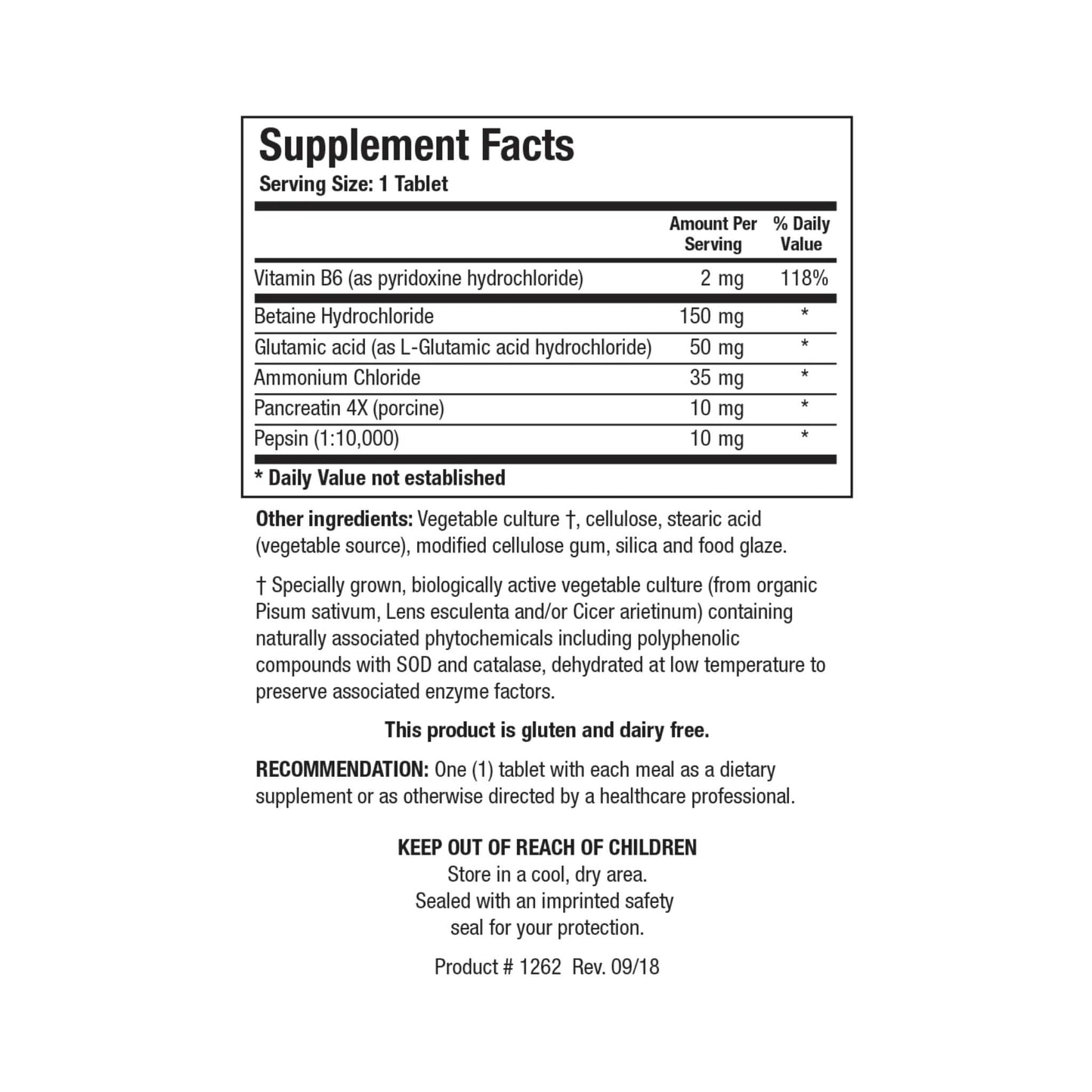 Hydro-Zyme_Suppliment_Facts_by_Biotics_Research