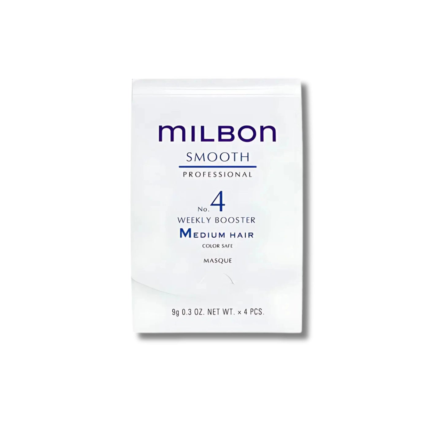 Milbon Smooth No. 4 Weekly Booster (Medium Hair) – 4 × 0.3 fl oz