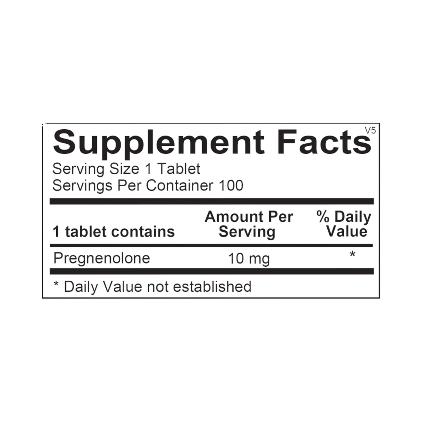 Pregnenolone – 100 Tablets by Ortho Molecular Products