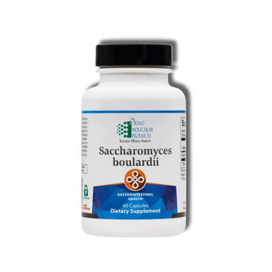 Saccharomyces Boulardii by Ortho Molecular Products (60 Capsules)Front side