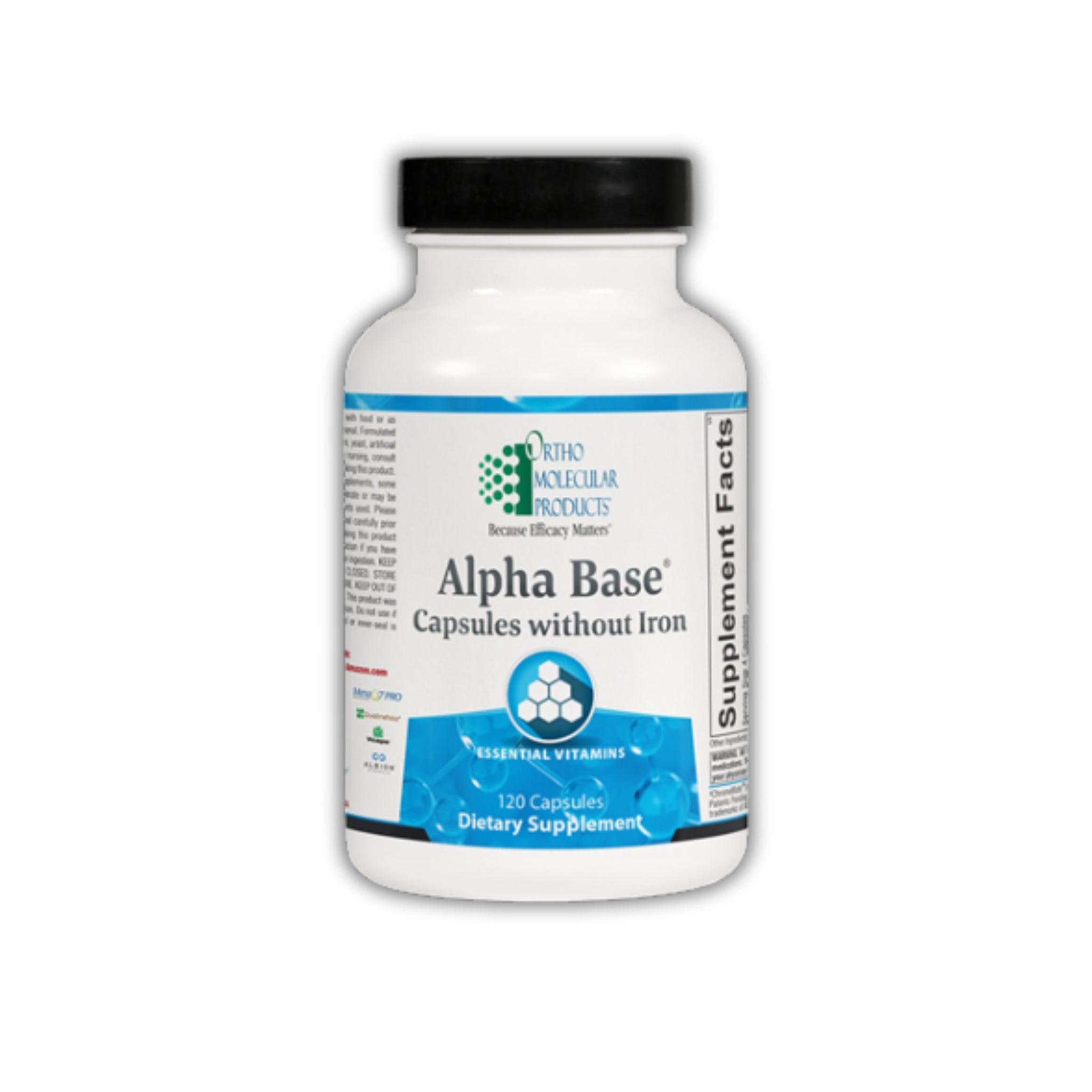 Alpha Base Capsules without Iron (120 & 240 Capsules) by Ortho Molecul ...