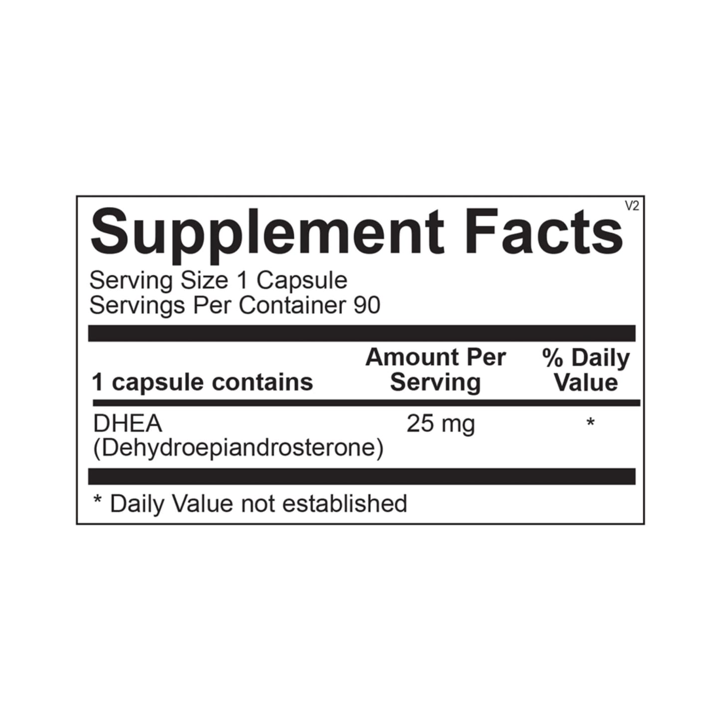 DHEA_25mg_90_Suppliment_Facts_by_ortho_molecular_Products