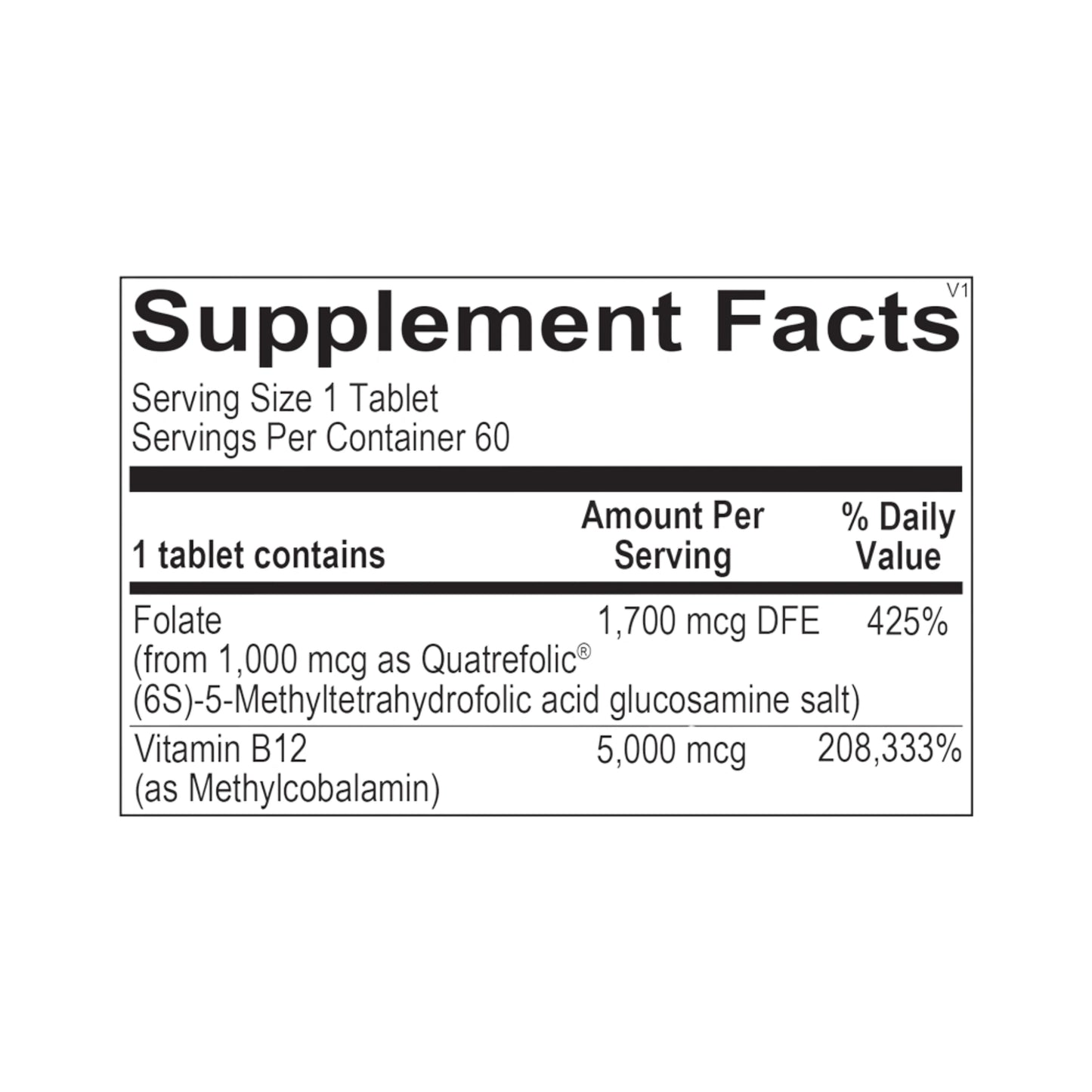 Methyl B12 – 60 Tablets by Ortho Molecular Products