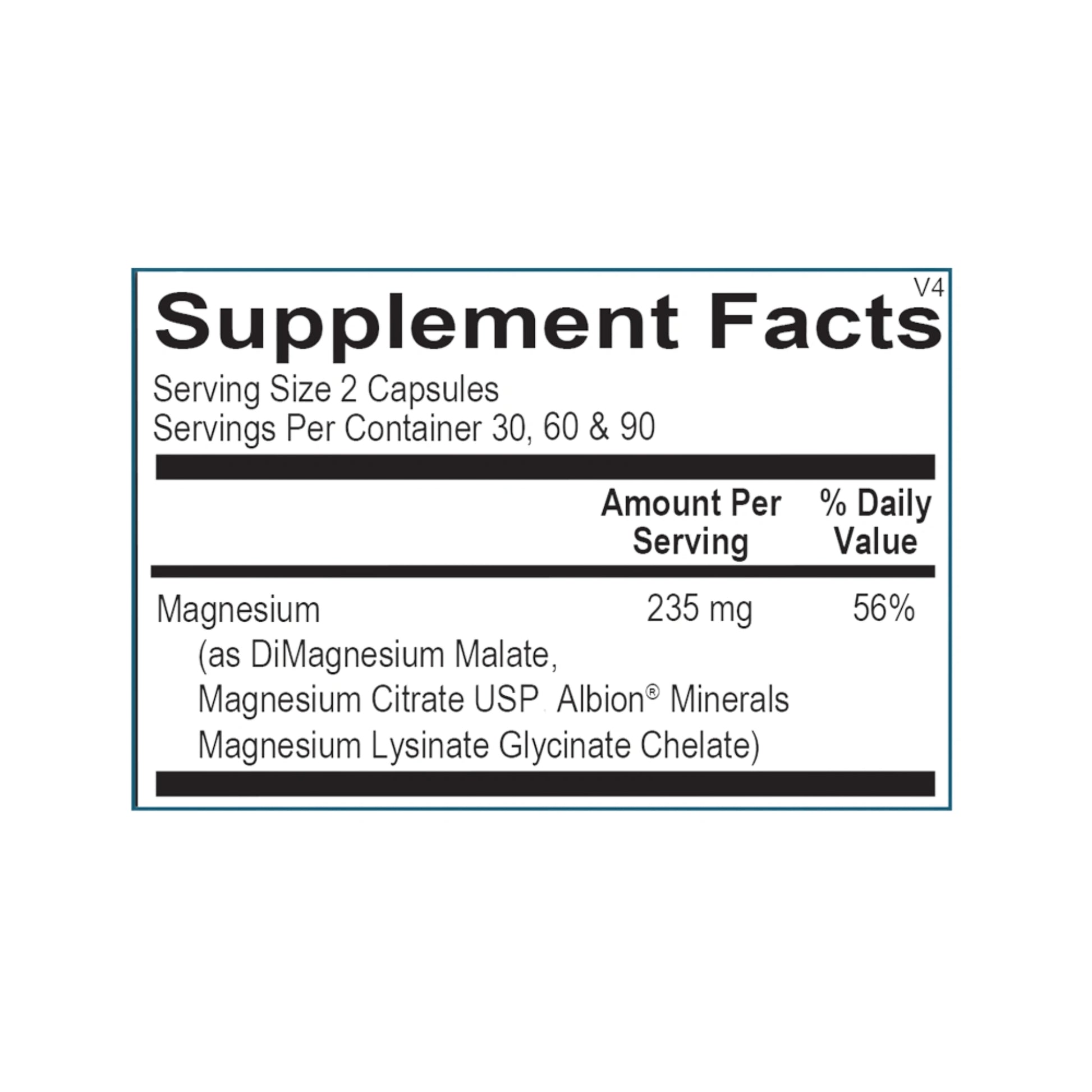 Reacted_Magnesium _Suppliment_Facts _by_ortho_molecular_Products 