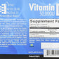 Vitamin D3 supplement label with Ortho Molecular Products branding on a blue background