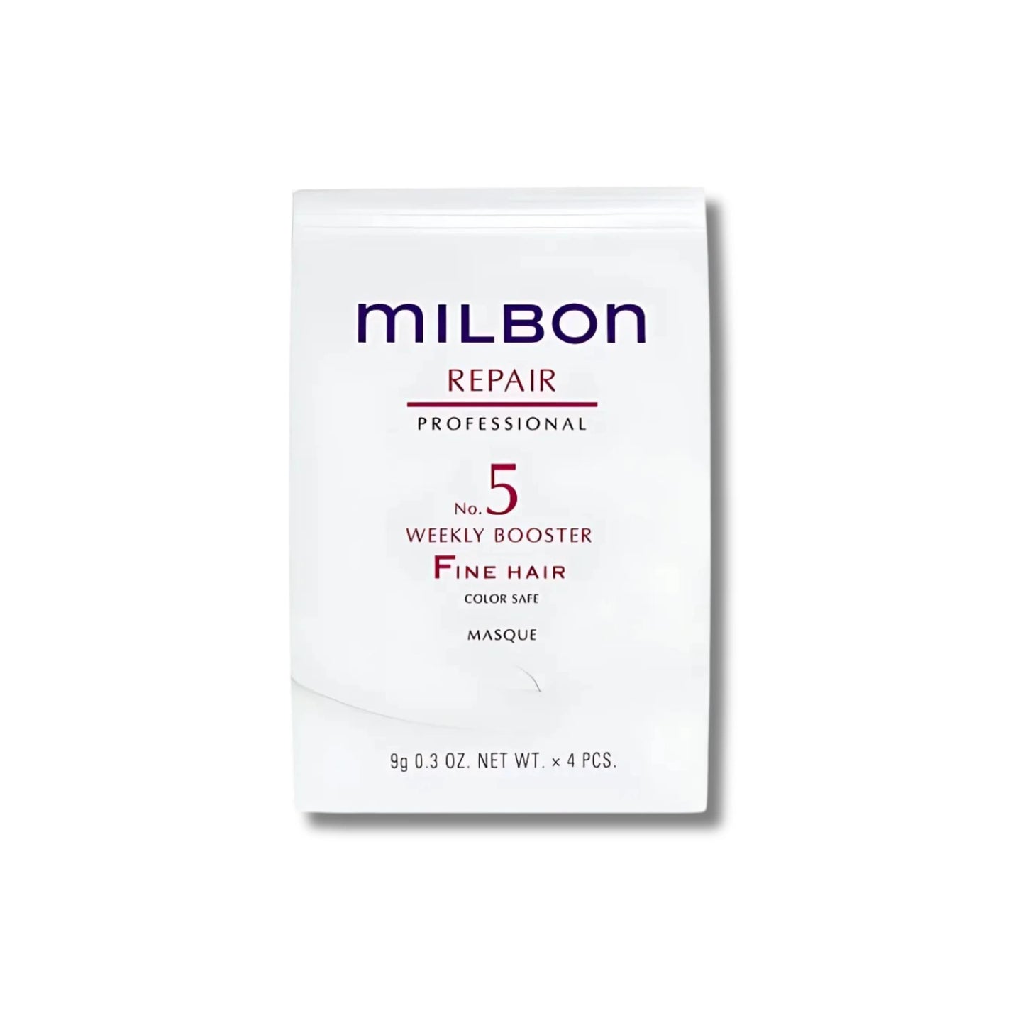 Milbon Signature REPAIR No. 5 Weekly Booster Masque (For Fine Hair) – 4 × 0.3 fl oz