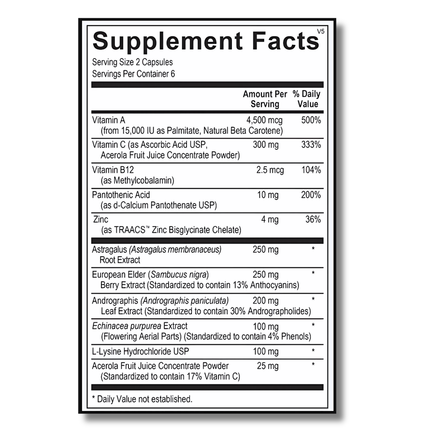 Viracid - 12 Capsules Blister pack By Ortho Molecular Products
